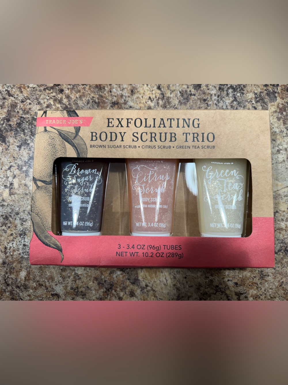Trader Joe’s Exfoliating Body Scrub Trio - NEW